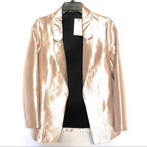 ASOS Pink Structured Metallic Blazer and Pants